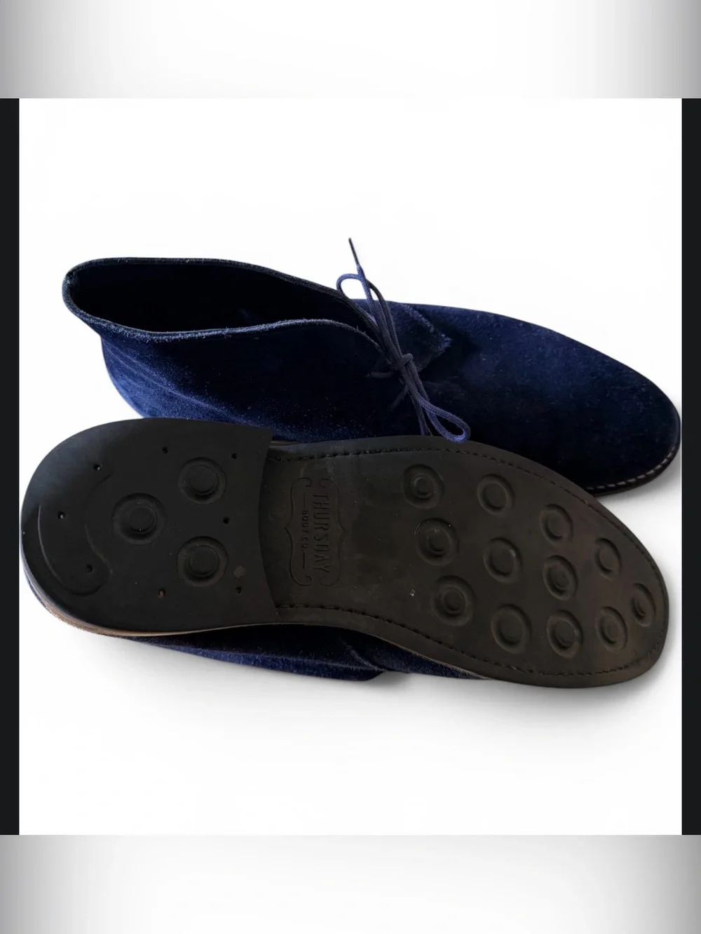Mens Thursday Boot company blue suede boots shoes 11